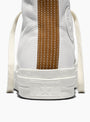 Chuck Taylor All Star First String Leather White and Brown Sugar at couverture & The Garbstore - back detail