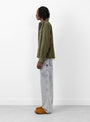 Country Men Military Overshirt Olive one of these days on model 