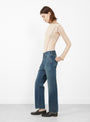 Selvedge Denim Used Ankle Cut Vintage Dark from Chimala at Couverture & The Garbstore
Model Side