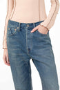 Selvedge Denim Used Ankle Cut Vintage Dark from Chimala at Couverture & The Garbstore
Model Detail