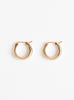 Gold Plated Brass Medium Hoops from Helena Rohner at Couverture & The Garbstore 
Front 