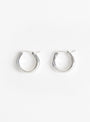 Sterling Silver Medium Hoops Platinum from Helena Rohner at Couverture & The Garbstore
Front 
