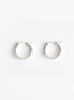 Sterling Silver Medium Hoops Platinum from Helena Rohner at Couverture & The Garbstore
Front 