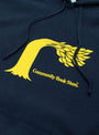 Tree Hoodie Navy by TDR at Couverture and The Garbstore close up