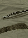 Trek Jacket Olive by TDR at Couverture and The Garbstore zip close up 
