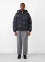 Premium Tweed Puffer Dark Grey by Dime at Couverture and The Garbstore on model 