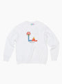 LA Sweatshirt White by TDR at Couverture and The Garbstore