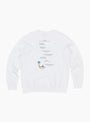 LA Sweatshirt White by TDR at Couverture and The Garbstore rear 