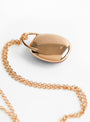 Gold Plated Rectangular Ceramic Pendant Claret from Helena Rohner at Couverture & The Garbstore back