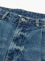 The Hemp Denim Jean Used Repair from TDR at Couverture & The Garbstore detail 