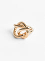 Gold Plated Large Knot Ring