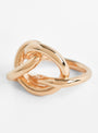 Gold Plated Large Knot Ring