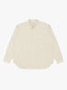The Dobby Stripe Grande Shirt in ecru from TDR at Couverture & The Garbstore
front 