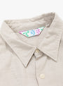 The Double Cloth Grande Shirt from TDR comes in light grey at Couverture & The Garbstore
collar