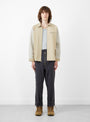 Grande Zip Shirt Tan by TDR at Couverture and The Garbstore on model 