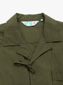 The SS Mugwasher Noragi Shirt from TDR comes in khaki at Couverture & The Garbstore
collar 