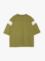 Skate T-Shirt Green and White by YMC at Couverture & The Garbstore Back