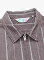 Mugwasher Grande Zip Shirt Chocolate from TDR at Couverture & The Garbstore
collar