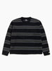 The Striped Wool Sweater from Stüssy comes in Black at Couverture & The Garbstore 
 front