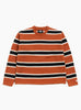 The Striped Wool Sweater from Stüssy comes in Umber at Couverture & The Garbstore
front 