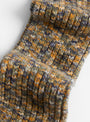 Twist Overknee Socks Olive Green Melange from Baserange at Couverture & The Garbstore detail 
