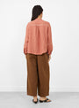 The Willow Shirt comes in Brick from Sideline at Couverture & The Garbstore
model back