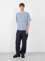 The Denim Slacks Dark Navy from Ciota at Couverture and The Garbstore model front