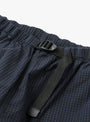 Cotton Linen Plaid Shorts Navy-Navy Gingham-SEDAN ALL-PURPOSE at Couverture & The Garbstore Detail