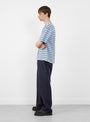 The Denim Slacks Dark Navy from Ciota at Couverture and The Garbstore model side
