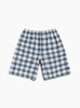 The Plaid Beach Short from Stüssy comes in Blue at Couverture & The Garbstore
front 