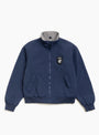 The Polar Fleece Lined Jacket from Stüssy comes in Navy at Couverture & The Garbstore
front 
