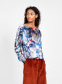 Cream Velvet Blouse Smashed Cherry by Henrik Vibskov | Couverture & The Garbstore