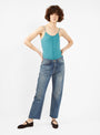 Superfine Under Tank Teal by Bassike | Couverture & The Garbstore