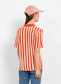 Kana Knitted Top Rose Fire Stripe by Christian Wijnants | Couverture & The Garbstore