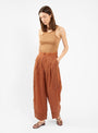 Slim Superfine Rib Tank Top Cedarwood Beige by Bassike | Couverture & The Garbstore