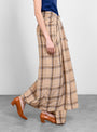 Safra Skirt Beige Checks by Christian Wijnants | Couverture & The Garbstore