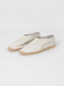 Azarbe Leather Espadrille Off White by Hereu | Couverture & The Garbstore