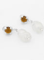 Beam Pearl Earrings Amber Brown by CLED | Couverture & The Garbstore