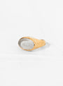 Oval Sculpture Gold-Plated Ear Cuff Snow by CLED | Couverture & The Garbstore