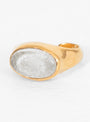 Oval Sculpture Gold-Plated Ear Cuff Snow by CLED | Couverture & The Garbstore