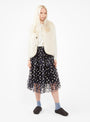 Tate Flocked Midi Skirt Black by Shrimps | Couverture & The Garbstore