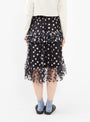 Tate Flocked Midi Skirt Black by Shrimps | Couverture & The Garbstore