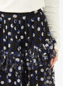 Tate Flocked Midi Skirt Black by Shrimps | Couverture & The Garbstore