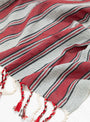 Terra Cotton & Linen Towel Red & Grey by Mizar & Alcor | Couverture & The Garbstore