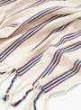 Mute Cotton & Linen Towel Red, Navy & Natural by Mizar & Alcor | Couverture & The Garbstore