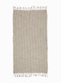 Karam Cotton & Linen Towel Black & Cream by Mizar & Alcor | Couverture & The Garbstore