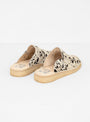 Side Seam Mules White Cow Print by Garbstore x Padmore & Barnes | Couverture & The Garbstore