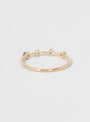 Tonal Four-Step Ring 14k Yellow Gold by WWAKE | Couverture & The Garbstore