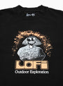 Outdoor Exploration T-shirt Black by Lo-Fi | Couverture & The Garbstore
