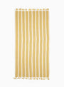 Sol Cotton and Linen Towel Mustard Yellow & Black by Mizar & Alcor | Couverture & The Garbstore